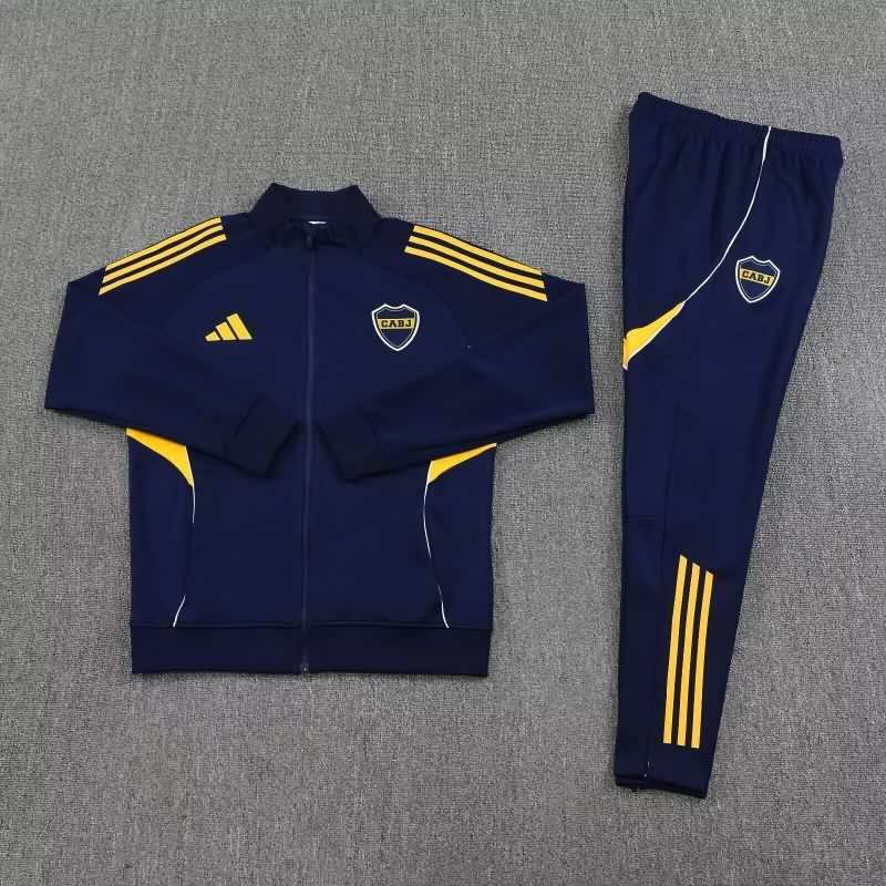 AAA Quality Boca Juniors 2025 Dark Blue Soccer Tracksuit 05