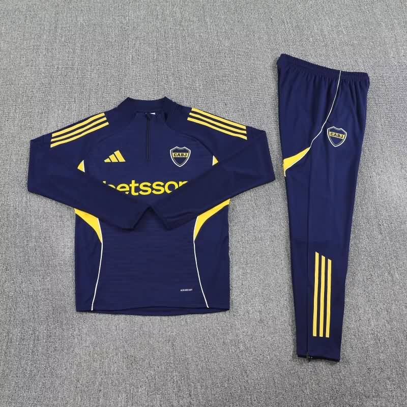 AAA Quality Boca Juniors 2025 Dark Blue Soccer Tracksuit 06