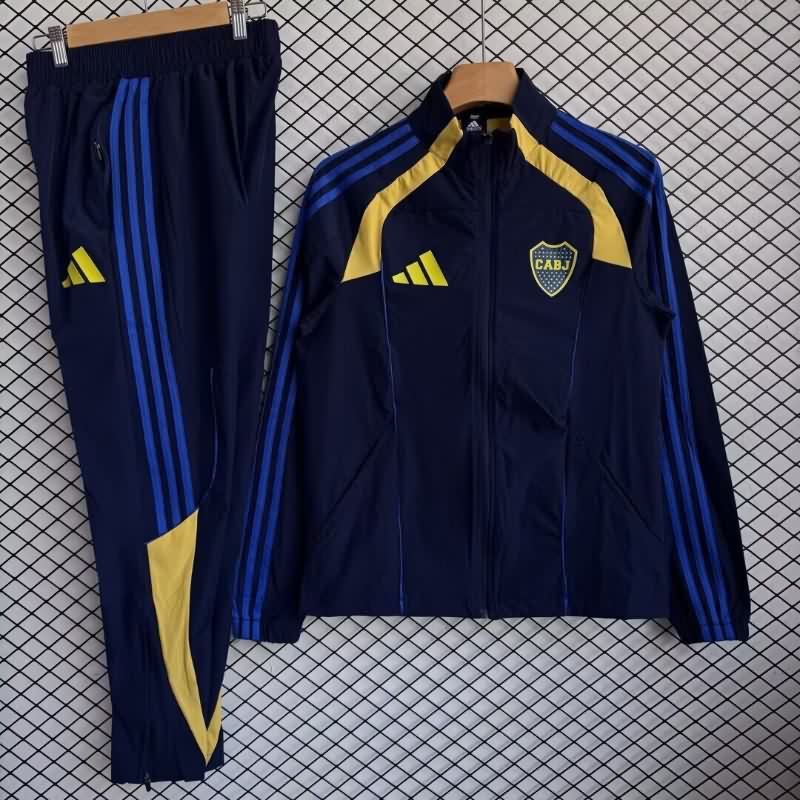 AAA Quality Boca Juniors 2025 Dark Blue Soccer Tracksuit 07 AAA Quality Boca Juniors 2025 Dark Blue Soccer Tracksuit 07