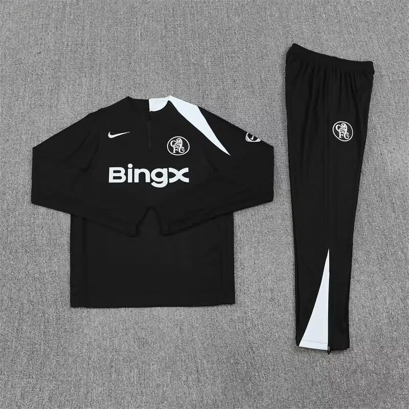 AAA Quality Chelsea 25/26 Black Soccer Tracksuit 03