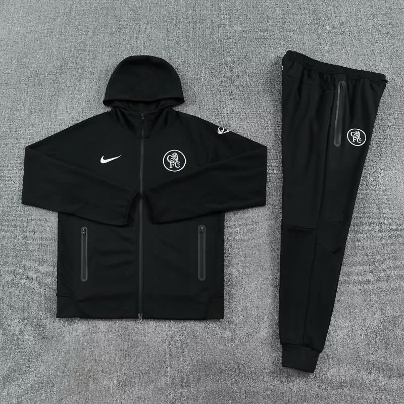 AAA Quality Chelsea 25/26 Black Soccer Tracksuit 04 AAA Quality Chelsea 25/26 Black Soccer Tracksuit 04