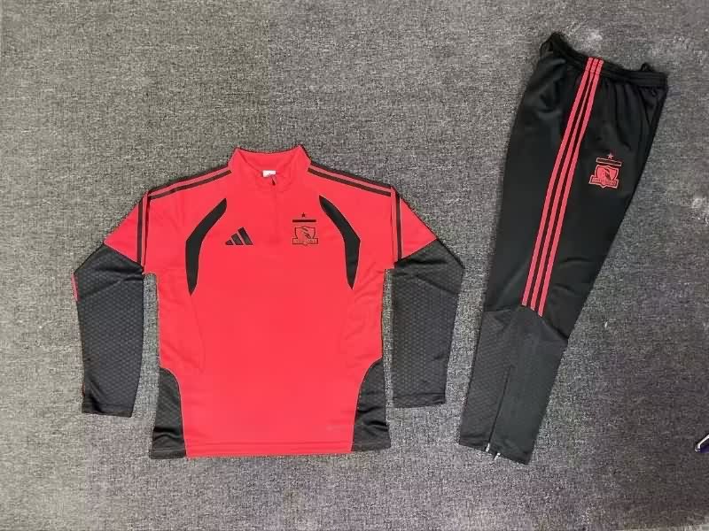 AAA Quality Colo Colo 2026 Red Soccer Tracksuit 02