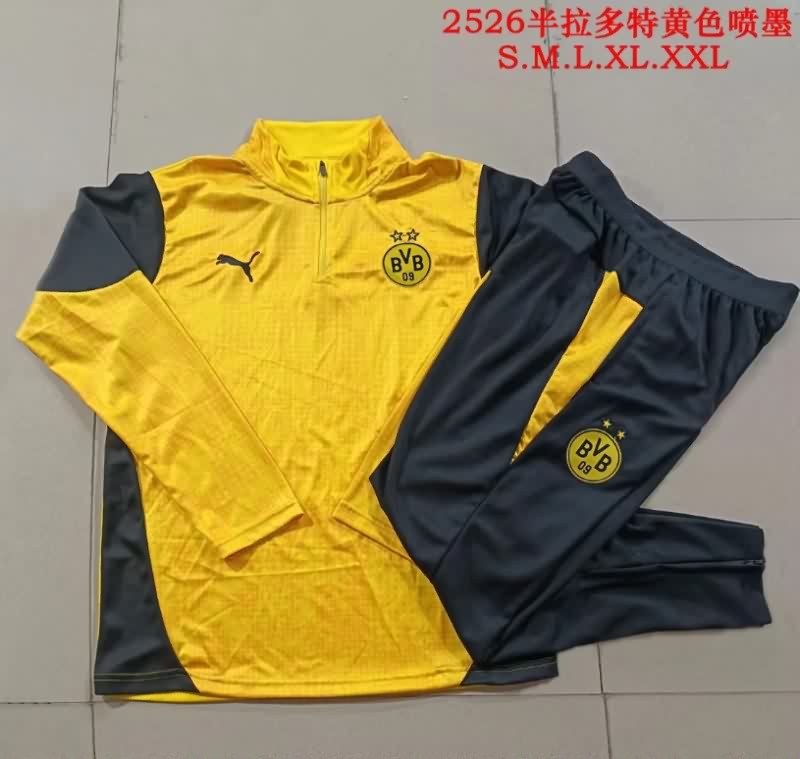 AAA Quality Dortmund 25/26 Yellow Soccer Tracksuit 02 AAA Quality Dortmund 25/26 Yellow Soccer Tracksuit 02