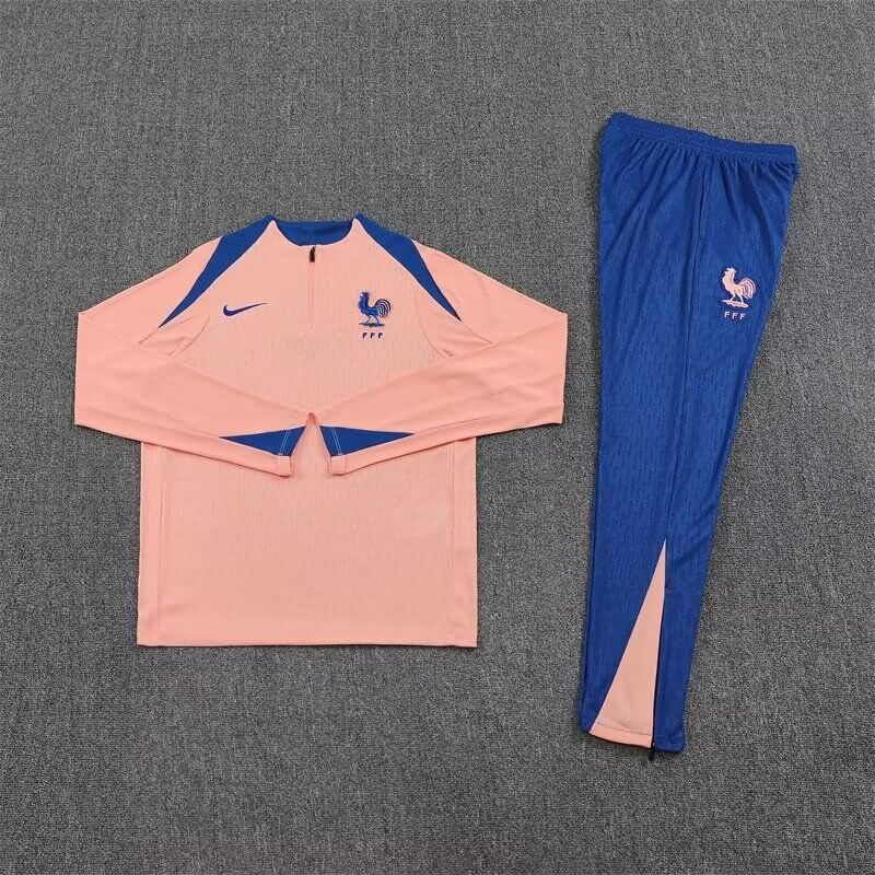AAA Quality France 2025 Pink Soccer Tracksuit