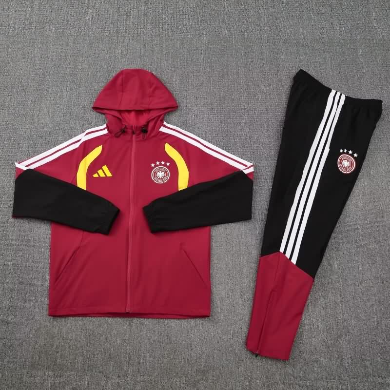 AAA Quality Germany 2026 Red Soccer Tracksuit 03