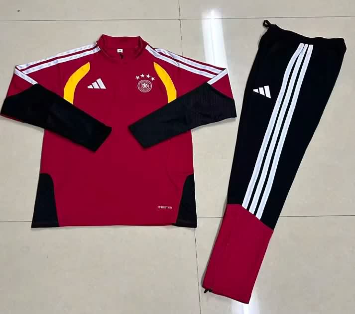 AAA Quality Germany 2026 Red Soccer Tracksuit AAA Quality Germany 2026 Red Soccer Tracksuit