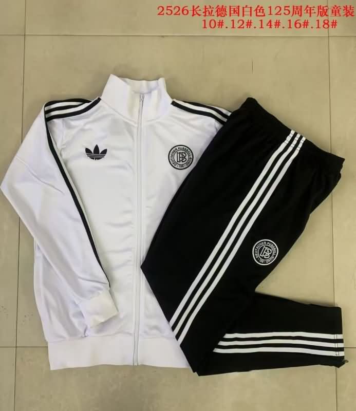 Kids AAA Quality Germany 2025 White Soccer Tracksuit