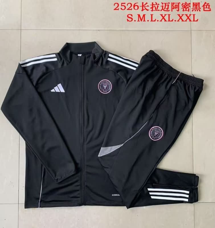 AAA Quality Inter Miami 2025 Black Soccer Tracksuit