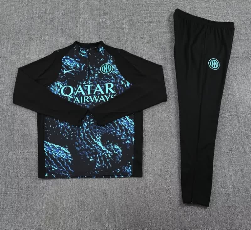 AAA Quality Inter Milan 25/26 Black Soccer Tracksuit 02