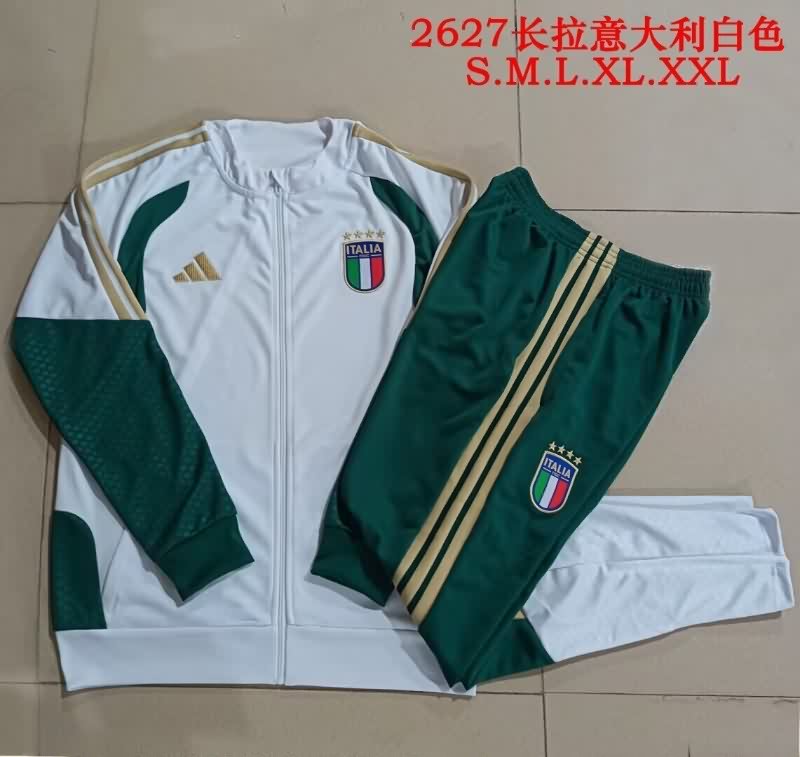 AAA Quality Italy 2026 White Soccer Tracksuit 03 AAA Quality Italy 2026 White Soccer Tracksuit 03