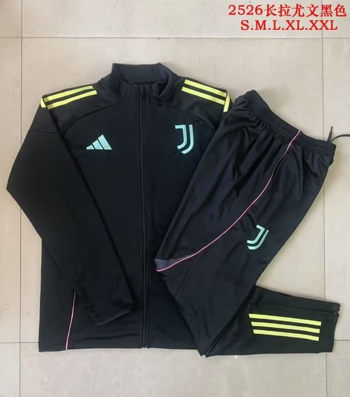 AAA Quality Juventus 25/26 Black Soccer Tracksuit