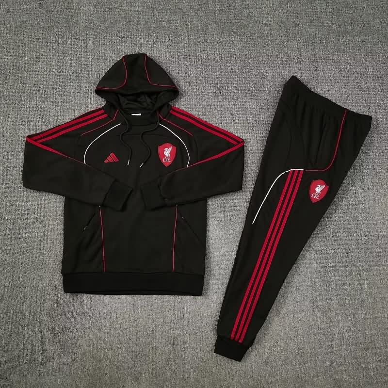 AAA Quality Liverpool 25/26 Black Soccer Tracksuit 05