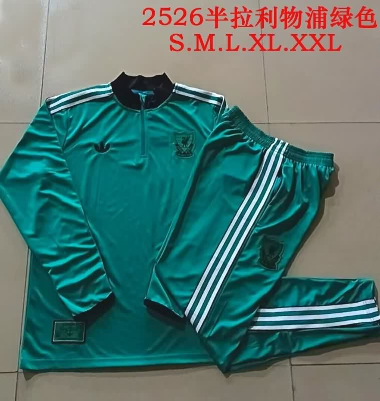 AAA Quality Liverpool 25/26 Green Soccer Tracksuit 04