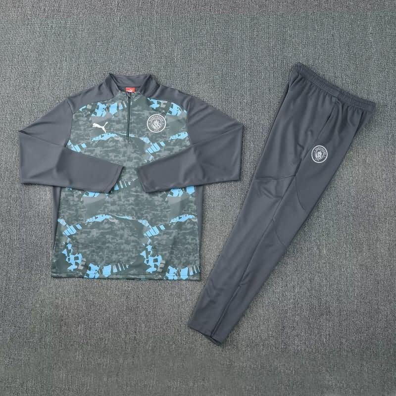 AAA Quality Manchester City 25/26 Grey Soccer Tracksuit AAA Quality Manchester City 25/26 Grey Soccer Tracksuit