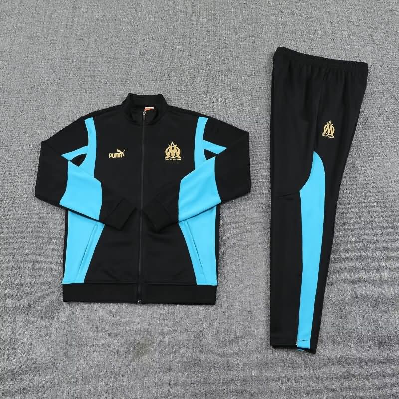 AAA Quality Marseilles 25/26 Black Soccer Tracksuit