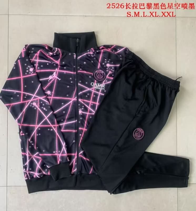 AAA Quality Paris St Germain 25/26 Black Soccer Tracksuit 02