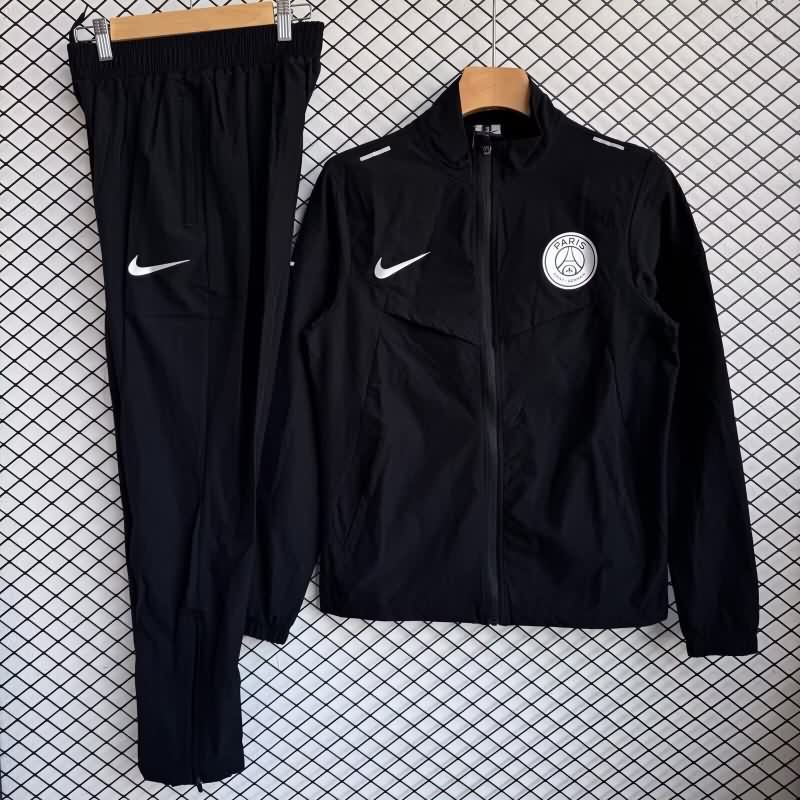 AAA Quality Paris St Germain 25/26 Black Soccer Tracksuit 09 AAA Quality Paris St Germain 25/26 Black Soccer Tracksuit 09