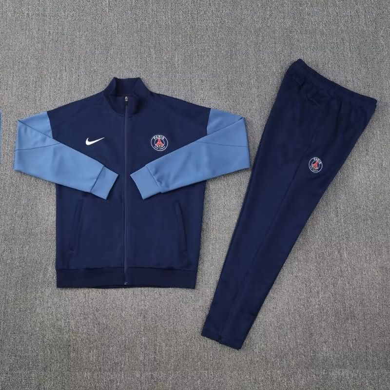 AAA Quality Paris St Germain 25/26 Dark Blue Soccer Tracksuit 07 AAA Quality Paris St Germain 25/26 Dark Blue Soccer Tracksuit 07