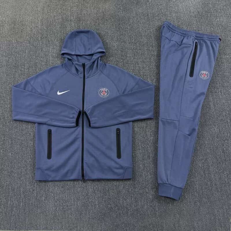 AAA Quality Paris St Germain 25/26 Grey Soccer Tracksuit 02