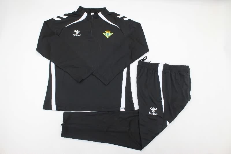 AAA Quality Real Betis 25/26 Black Soccer Tracksuit