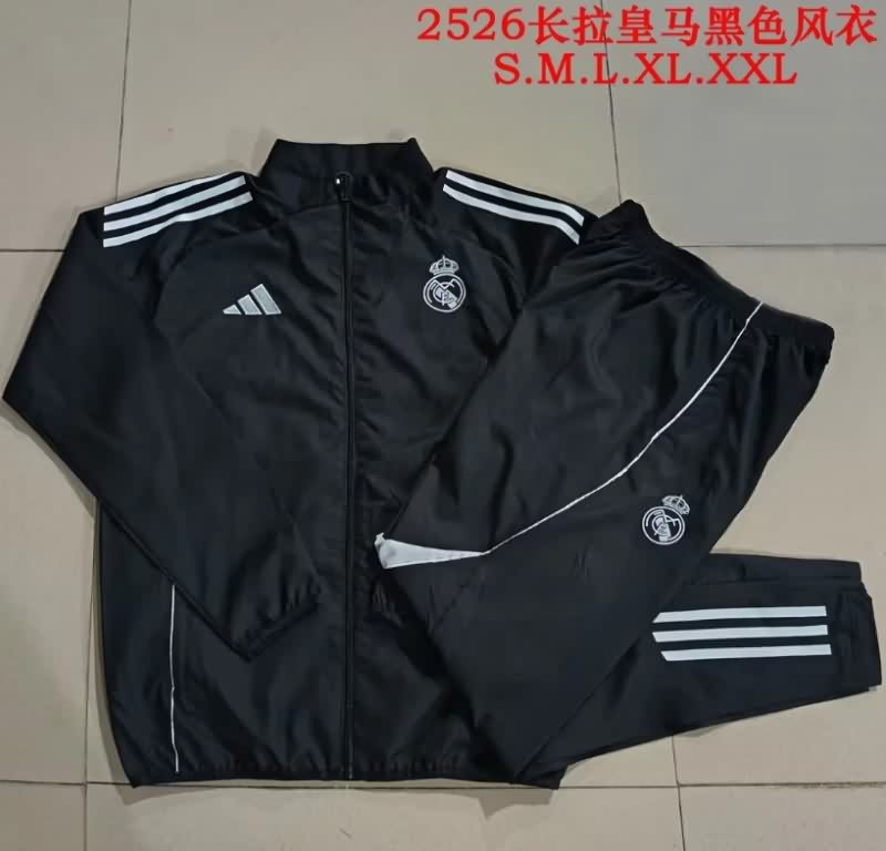 AAA Quality Real Madrid 25/26 Black Soccer Tracksuit 07
