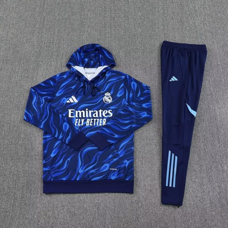AAA Quality Real Madrid 25/26 Dark Blue Soccer Tracksuit 07