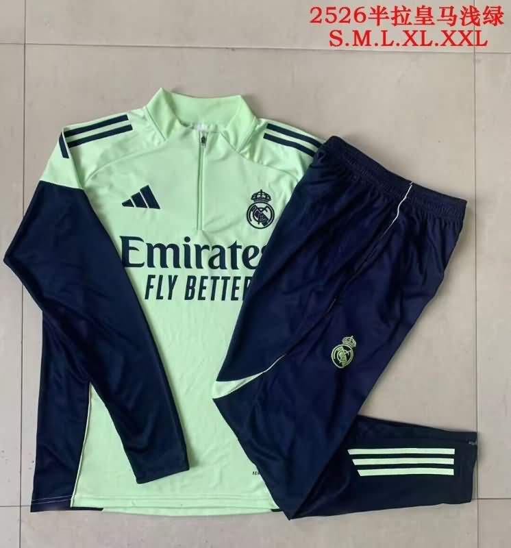 AAA Quality Real Madrid 25/26 Green Soccer Tracksuit 02