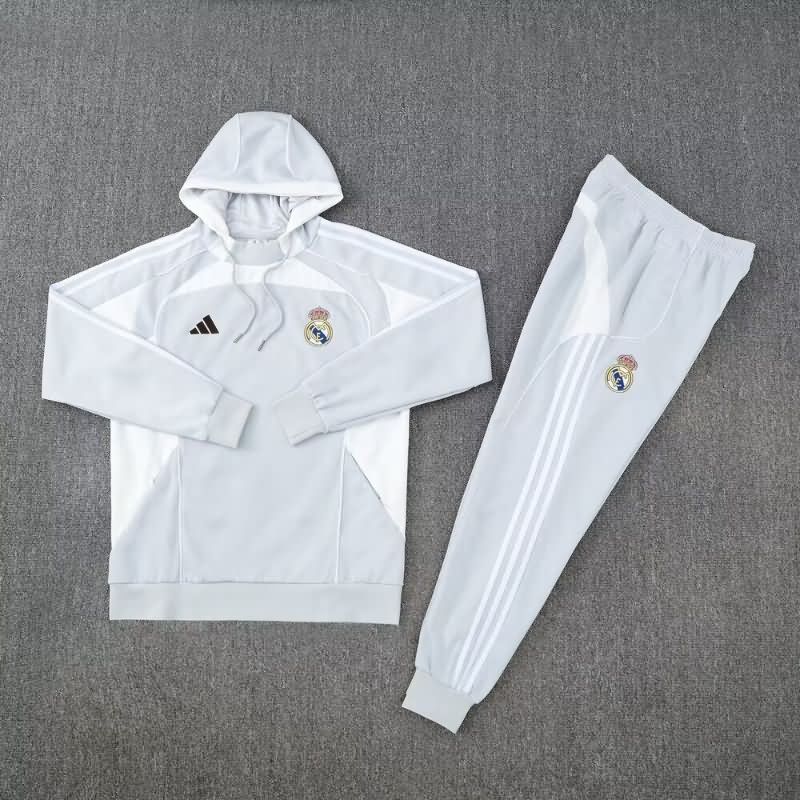 AAA Quality Real Madrid 25/26 Grey Soccer Tracksuit AAA Quality Real Madrid 25/26 Grey Soccer Tracksuit