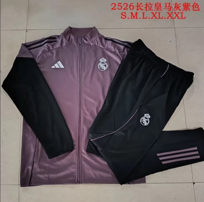 AAA Quality Real Madrid 25/26 Purple Soccer Tracksuit 02