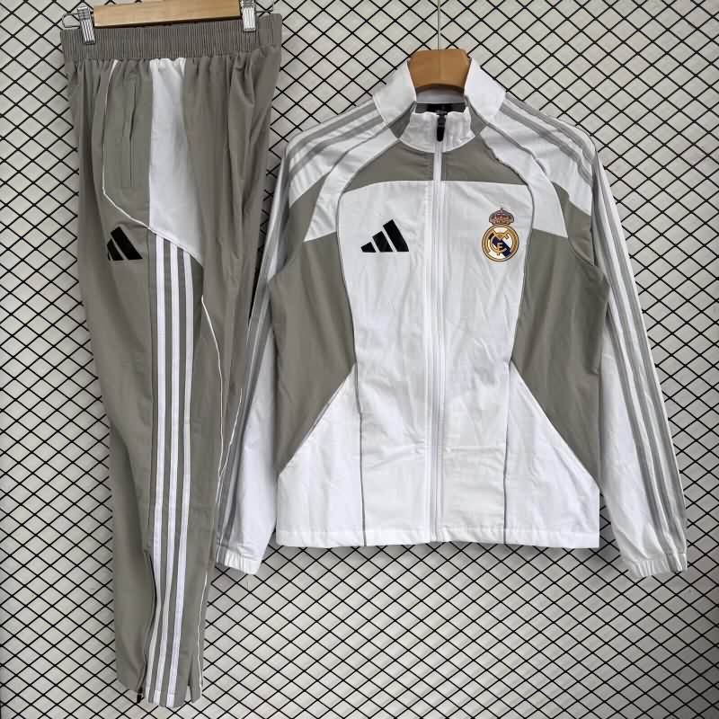 AAA Quality Real Madrid 25/26 White Soccer Tracksuit 12