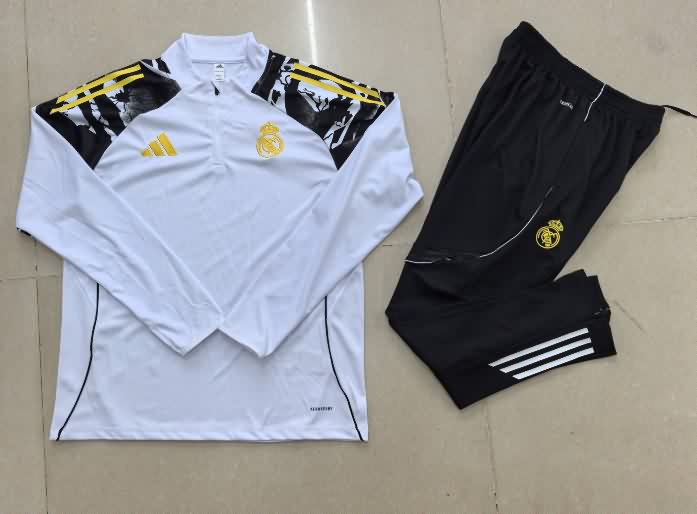 AAA Quality Real Madrid 25/26 White Soccer Tracksuit 13
