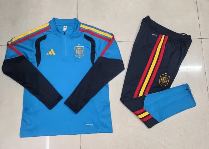 AAA Quality Spain 2026 Blue Soccer Tracksuit