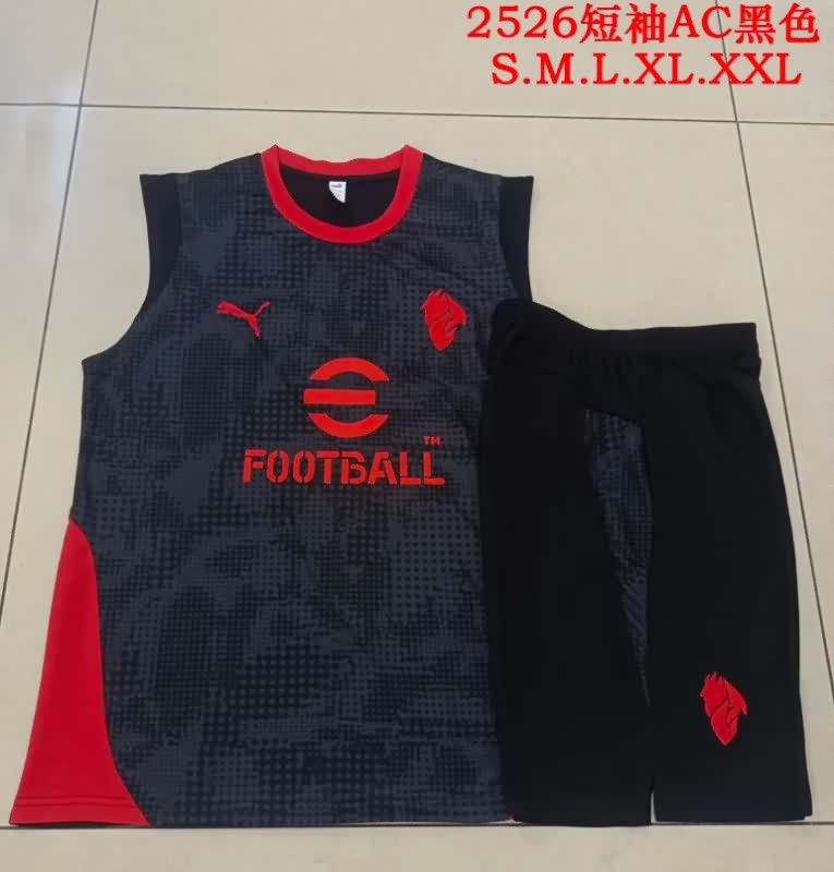 AAA Quality AC Milan 25/26 Black Soccer Training Sets 02