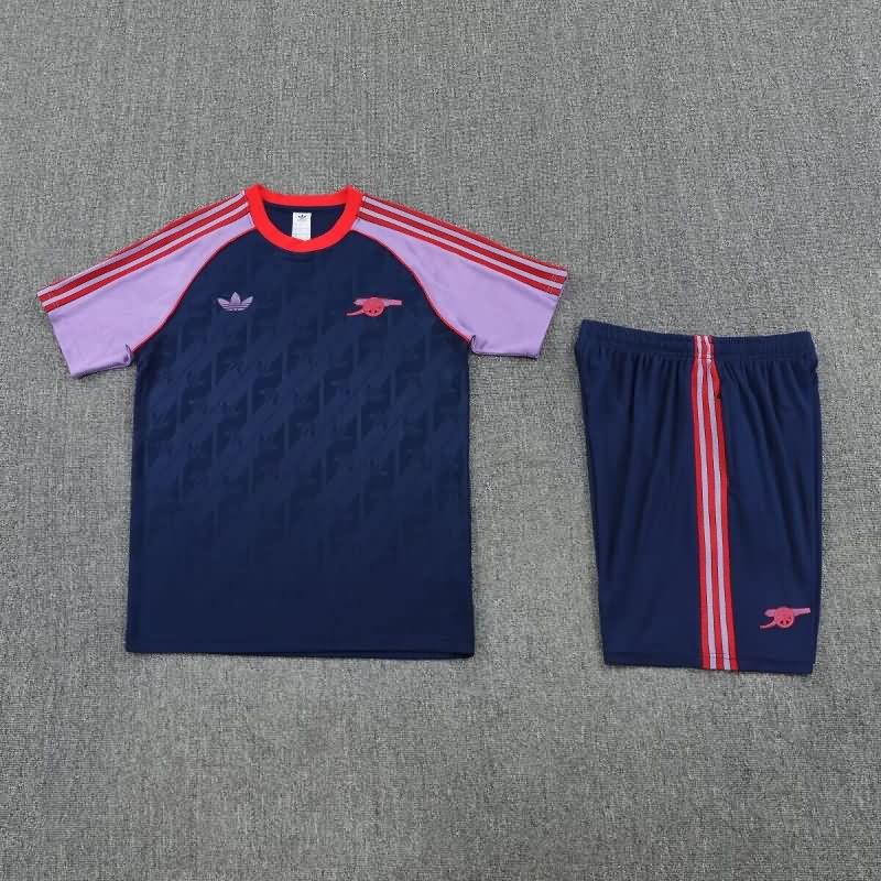 AAA Quality Arsenal 25/26 Dark Blue Soccer Training Sets 03