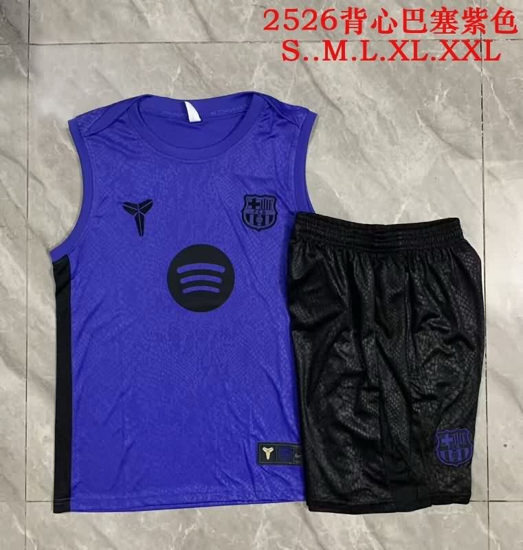 AAA Quality Barcelona 25/26 Purple Soccer Training Sets 02  AAA Quality Barcelona 25/26 Purple Soccer Training Sets 02