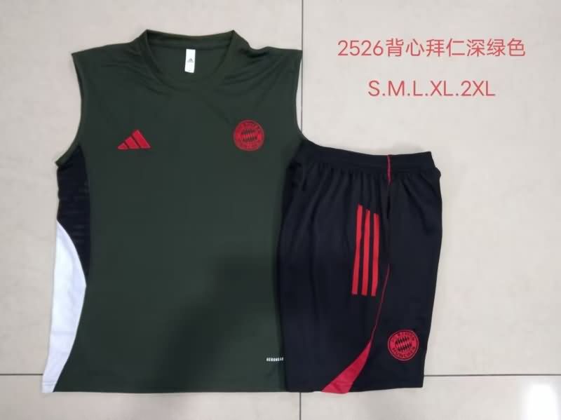 AAA Quality Bayern Munich 25/26 Dark Green Soccer Training Sets 02