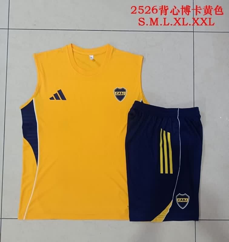 AAA Quality Boca Juniors 25/26 Yellow Soccer Training Sets 02