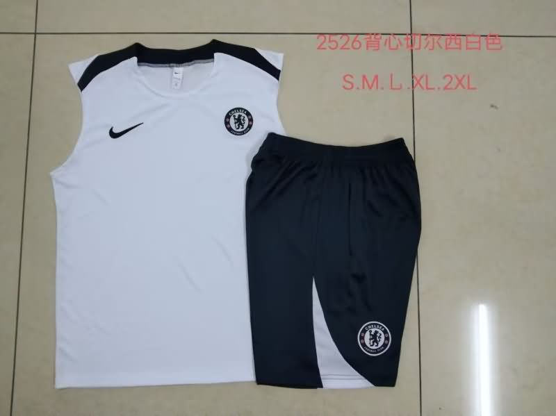 AAA Quality Chelsea 25/26 White Soccer Training Sets 02