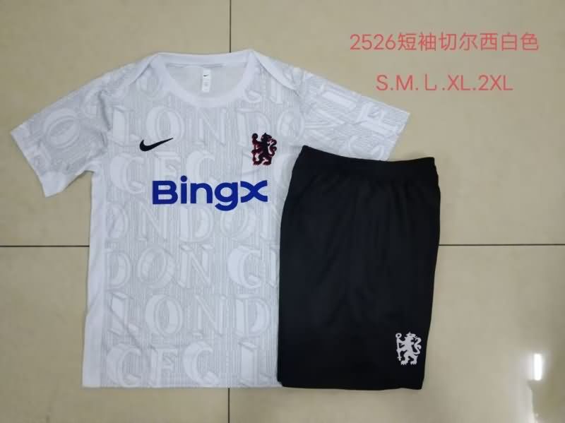 AAA Quality Chelsea 25/26 White Soccer Training Sets 03