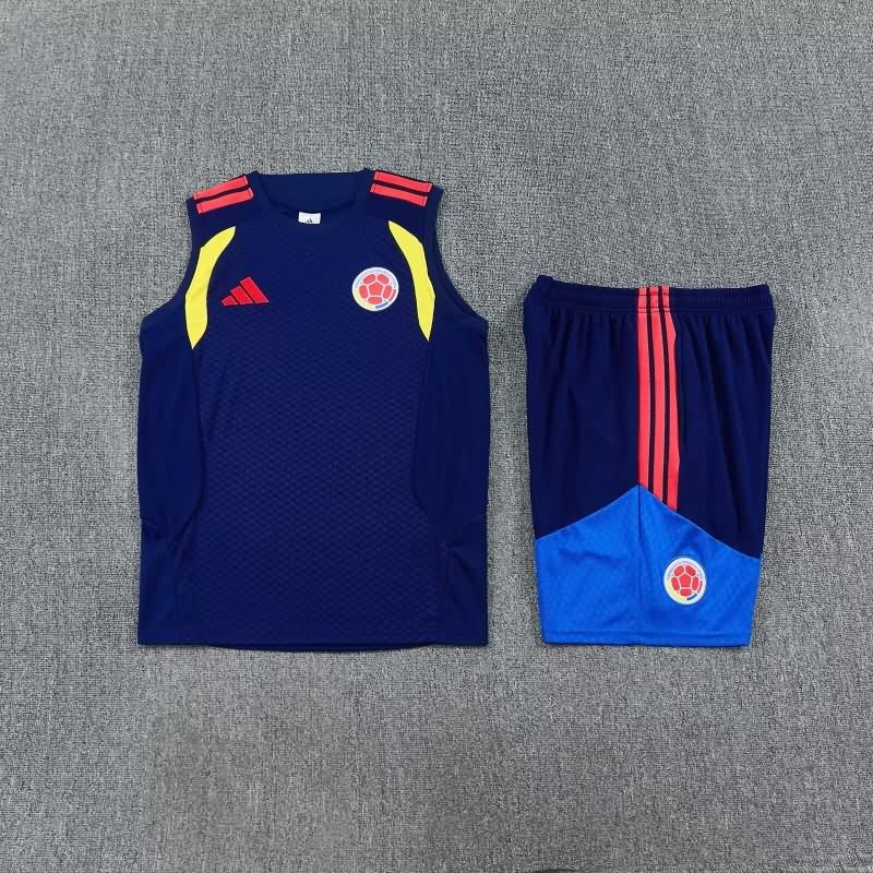 AAA Quality Colombia 2026 Dark Blue Soccer Training Sets