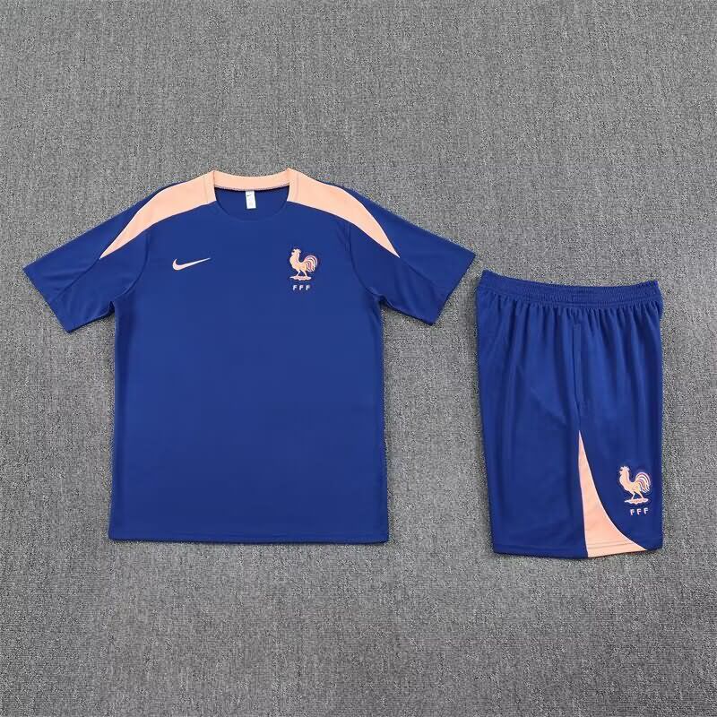 AAA Quality France 2025 Dark Blue Soccer Training Sets