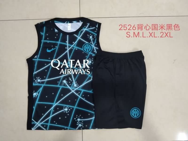 AAA Quality Inter Milan 25/26 Black Soccer Training Sets 02