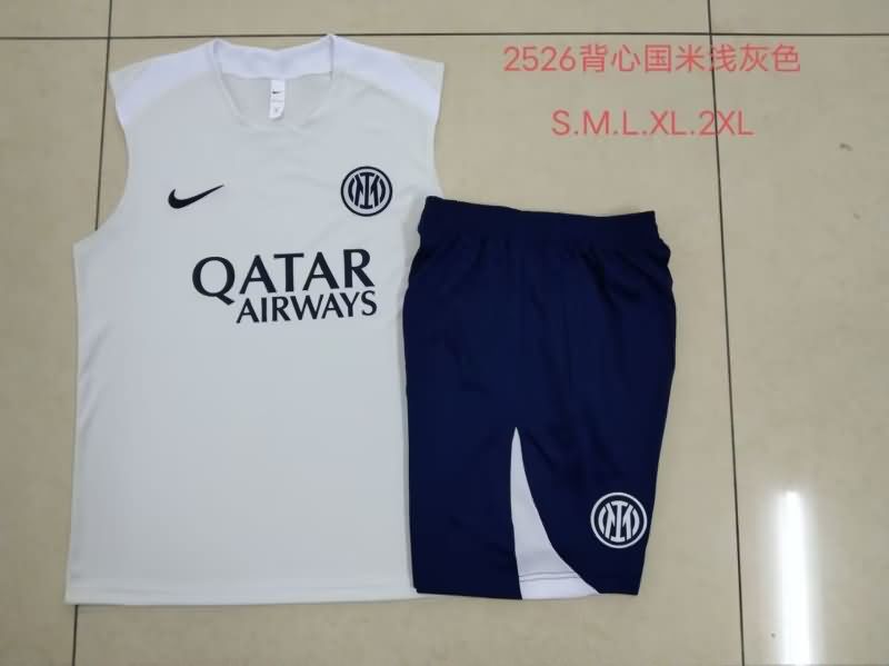AAA Quality Inter Milan 25/26 Grey Soccer Training Sets