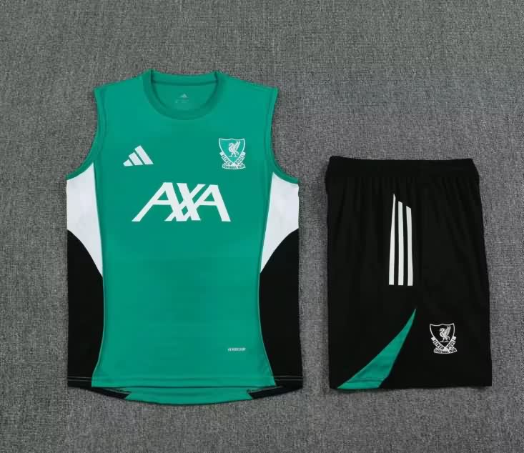 AAA Quality Liverpool 25/26 Green Soccer Training Sets 02