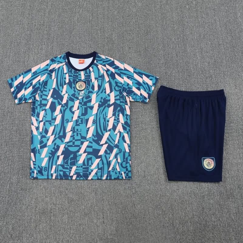 AAA Quality Manchester City 25/26 Blue Soccer Training Sets