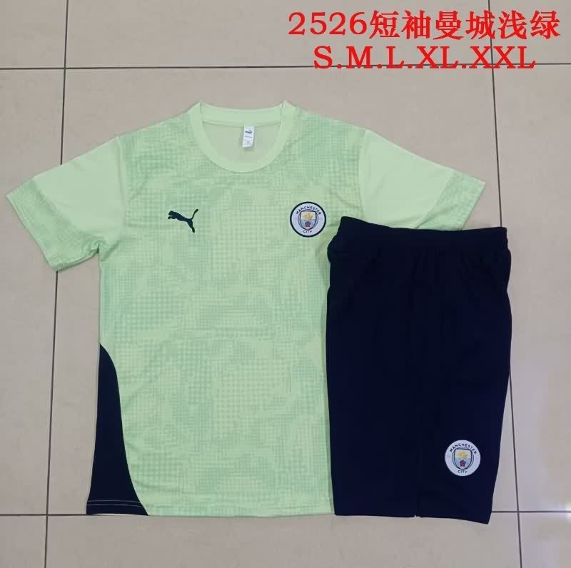 AAA Quality Manchester City 25/26 Green Soccer Training Sets