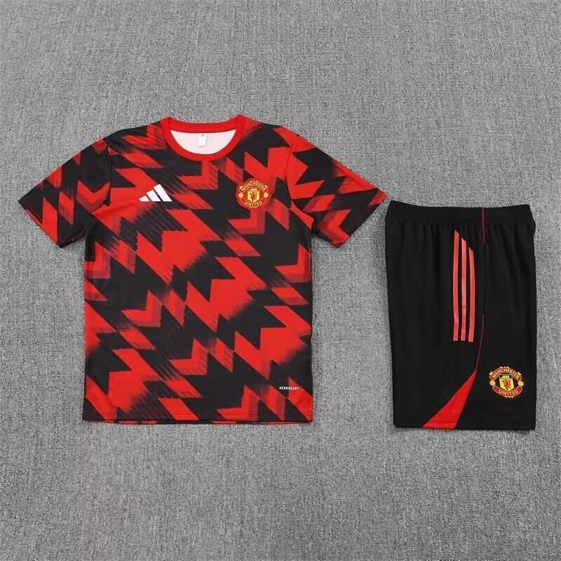 AAA Quality Manchester United 25/26 Red Soccer Training Sets 02