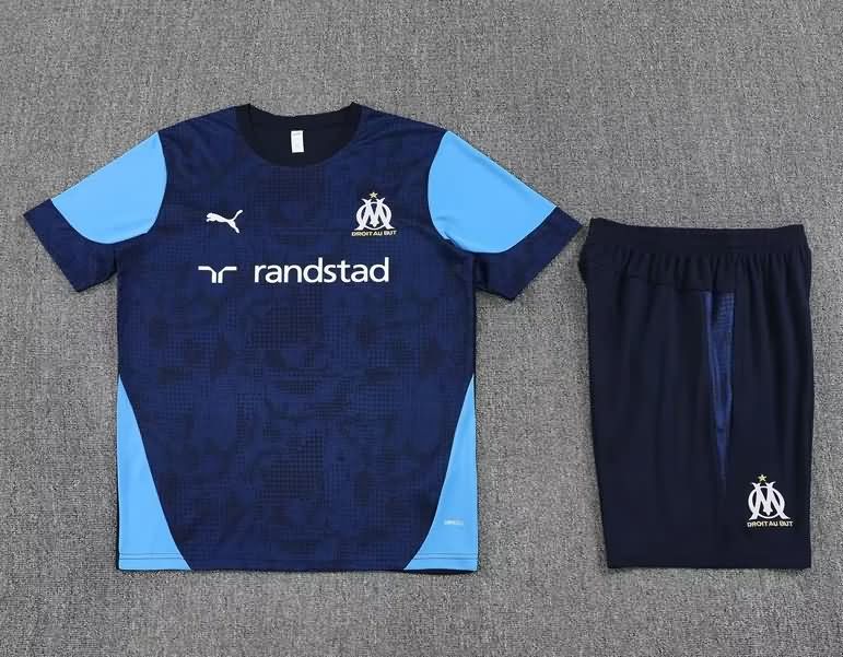 AAA Quality Marseilles 25/26 Dark Blue Soccer Training Sets