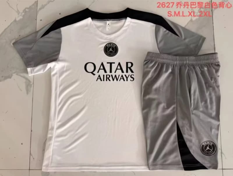 AAA Quality Paris St German 25/26 White Soccer Training Sets 04