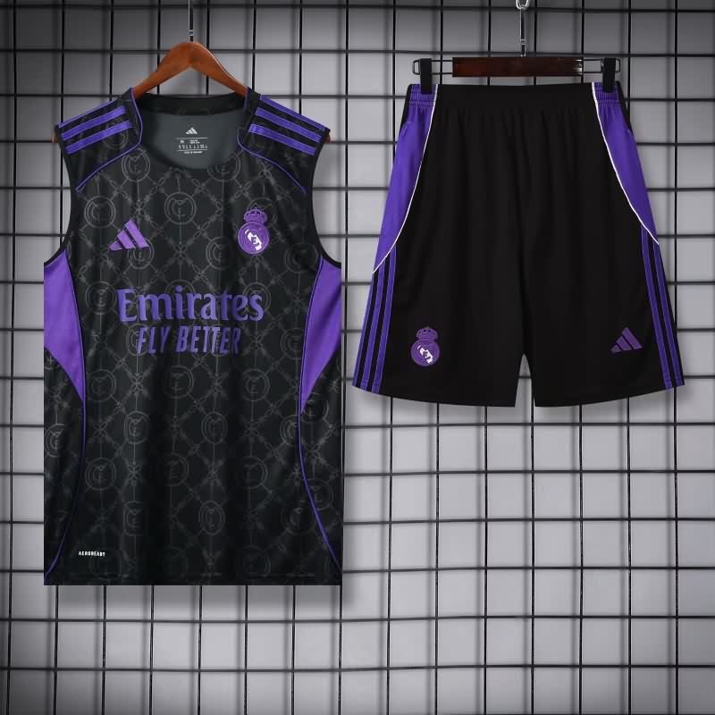 AAA Quality Real Madrid 25/26 Black Soccer Training Sets 02